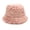 A-Pink, variant on Sun Hat for Women Sun Hat Women Winter Imitation Mink Plush Basin Japanese Cold Proof Warm Fisherman Thickened White
