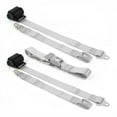 thumbnail image 1 of Standard 2 Point Gray & Grey Retractable Bench Seat Belt Kit for Ford 1932 Model B - 3 Belts, 1 of 1