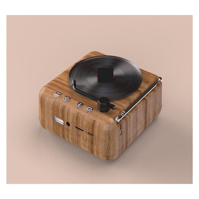 Atomic vinyl record speaker creative vintage phonograph stereo radio gift ,Easy to Set Up