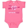 thumbnail image 3 of Inktastic My First Valentine's Day with Pink Heart and Arrow Boys or Girls Baby Bodysuit, 3 of 5
