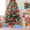 thumbnail image 4 of FMSHPON Rainbow Galaxy Xmas Christmas Tree Skirt Stand Mat for Holiday Party Decoration Indoor Outdoor 36 inches, 4 of 6