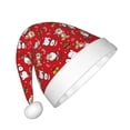 thumbnail image 2 of Yiaed Christmas Santa Cartoon Snowman A Print Hat,Santa Claus Hat For Xmas Party, Christmas Hat For Boys Girls Child Infant Holiday Hat, 2 of 6