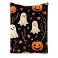 thumbnail image 2 of Soft Halloween Throw Blanket Featuring Pumpkin and Ghost Print, Cozy Fleece Throw Blanket for Couch Decor, Halloween Throw for Spooky Parties and Seasonal Gifting (Halloween Throw, 2 of 7