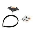 thumbnail image 4 of Unique Bargains 1 Pc Novelty Bat Pattern Headband for Halloween 4.72" Diameter Black Orange, 4 of 6