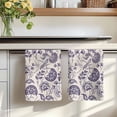 thumbnail image 7 of Purple Spring Floral Kitchen Towels Set of 1, Summer Botanical Farmhouse Absorbent Dish Towels for Kitchen, Microfiber Hand Towel, Quick Drying Tea Towel for Cleaning Decorative Dishcloths, 7 of 7