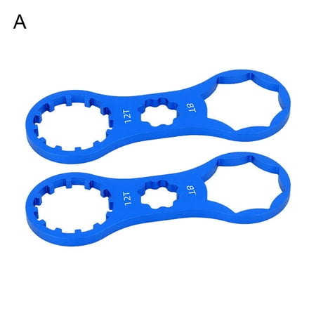 

UDIYO 2Pcs Front Fork Cap Wrench Anti-scratch Indeformable High Hardness Mountain Bike Parts Front Fork Repair Wrench for Bike