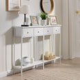 thumbnail image 4 of Small Entryway Table with Drawers & Storage Shelf, 4 of 6