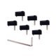 thumbnail image 2 of Soidarity Tuerca de bloqueo de cuerdas, juego de bajo eléctrico sin cabeza de aleación de Zinc, herramientas de cuerdas profesionales, reparación de Accesorios para instrumentos musicales Soidarity OD010997-00, 2 of 6