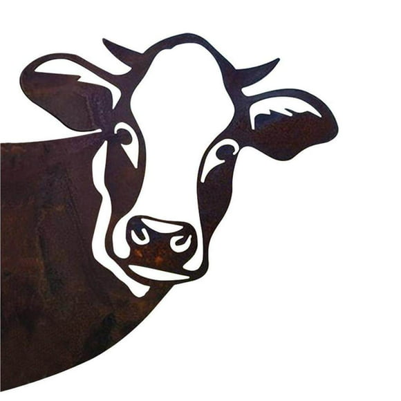 braveheart Cow Silhouette Decoration Animal Silhouettes Pendants Scene Layout Wall Pendant Landscaping Prop Hanging Decor