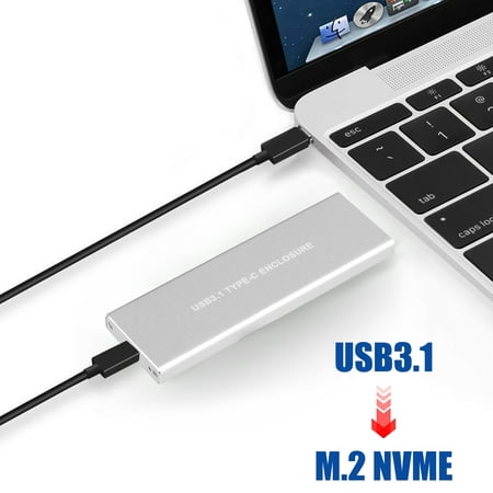 NVMe PCIE USB3.1 SSD/HDD Enclosure M.2 to USB Type C 3.1 Hard Disk Drive (Best Usb C Enclosure)