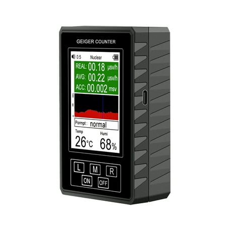 

Andoer Handheld Portable Nuclear Radiation Electromagnetic Radiation Detector Household Laboratory Hospital Multi-function Marble Radioactive Geiger Counter Digital Large Screen Nuclear Radiation D