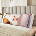 thumbnail image 5 of KLL Cartoon Guinea Pig Pattern Long Body Pillow Cover,20x60 Body Pillow Cases,Soft Brushed Microfiber Invisible Zipper Design-Pillow core not included, 5 of 7