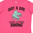 thumbnail image 4 of Inktastic Just a Girl Who Loves Skating Girls Toddler T-Shirt, 4 of 5