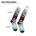 thumbnail image 5 of Fotbe Spring Flower Seasonal print Women's Men's Novelty Crew Socks Cotton Socks Knee High Socks for Walking,Running,Nurses,Pregnancy, 5 of 9