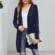 thumbnail image 5 of Suéter de punto con cuello en V para mujer Suéter básico con frente abierto de color sólido informal Prendas de abrigo FLhrweasw Nuevo, 5 of 9