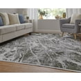 thumbnail image 2 of Feizy Cadiz Modern Abstract, Gray/Green/Taupe, 2'2" x 3'2" Accent Rug Sheen Bohemian & Eclectic Watercolor Design Carpet for Living Dining Bed Room, 2 of 9
