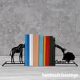thumbnail image 3 of Handmadetneonsign Custom Grazing Giraffe Metal Bookends, Giraffe Bookend Decor, Bookends for Shelves 71425, 3 of 5