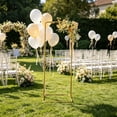 thumbnail image 1 of ZZkhGO Gold Metal Wedding Arch Stand, Rectangular Backdrop Frame for Party Event Decor, 50x80x130cm Iron Arch with Rust-Proof Coating for Indoor Outdoor Ceremony, 1 of 6