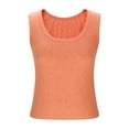thumbnail image 5 of Delliss Women's Sleeveless Tank Tops, Casual Loose Fit T Shirts Solid Color Tunic Crew Neck Summer Shirts Tee, 5 of 6