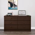 thumbnail image 2 of Prepac Astrid Espresso 6-Drawer Dresser, 2 of 9