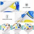 thumbnail image 6 of Gold and Blue Fish Design 20x26" Standard Plush Pillow Case, Zippered Hypoallergenic Bed Pillowcase, 6 of 9