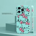 thumbnail image 3 of Bonita funda de teléfono de Hello Kitty K Line Cat para Apple iPhone 14 13 12 11 Pro XS Max Mini X XR SE 7 8 6 15 Plus, funda líquida de color, 3 of 5