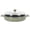 Green, variant on Sur La Table Kithcen Essential Supper Club 3.75 Quart Enamel Cast Iron All In One Multi-Purpose Non-Toxic Nonstick Braiser Pan W/ Borosilicate Glass Lid - Red