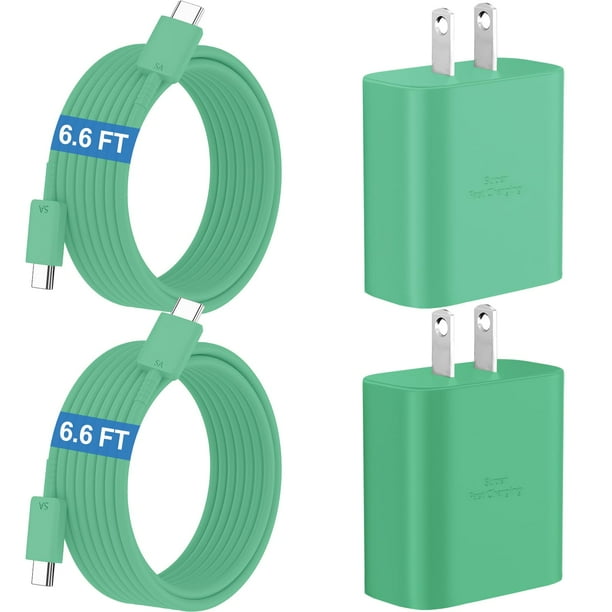 Cargador Samsung Super Fast tipo C de 45 W con cable de 2 m para Android