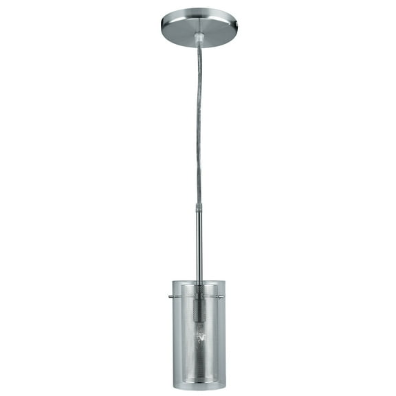 Lite Source - Wick-One Light Pendant-6 Inches Wide by 10 Inches High
