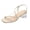 Beige, variant on Clear Heels for Women Comfortable Chunky Patent Leather 1.9 in Heels Sandals for Dress Party Daily Wear