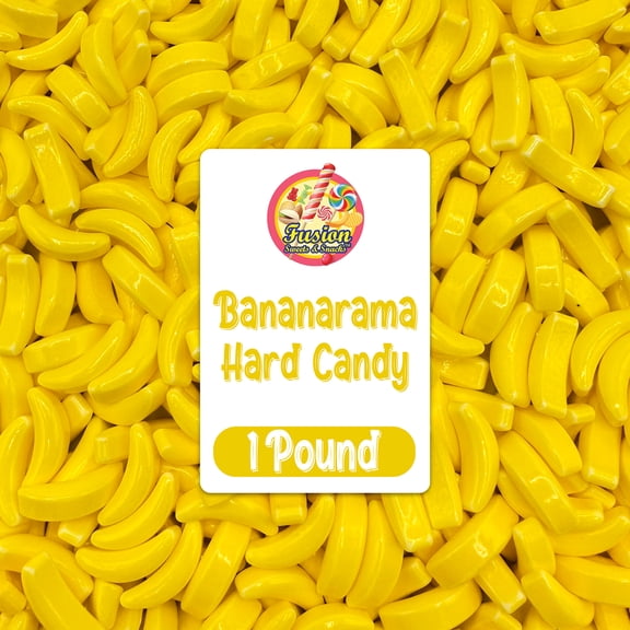 Bananarama Banana Candy – 1 LB Bulk Banana Flavored Hard Candy – Yellow Banana Candies – Candy Bananas for Gumball Machine Refills, Buffets, Party Favors, Gifts & More