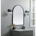 thumbnail image 3 of Elegant Decor Metal Frame Arch Mirror 27x36 Inch in Black, 3 of 3