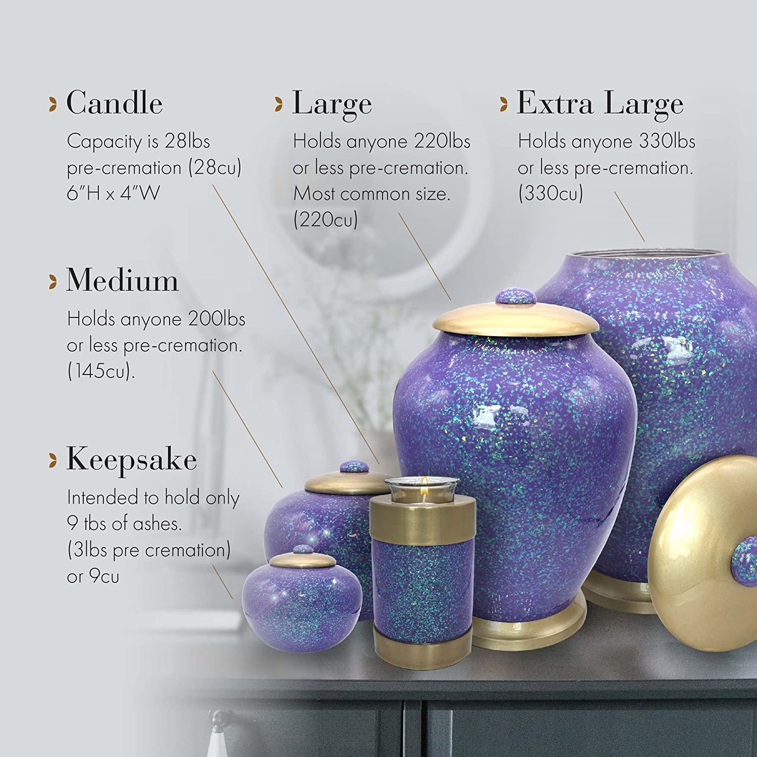 Cosmic Shimmering Light Sparkly Cremation Urns for Human Ashes Adult Urns for Cremation Ashes Urns for Adult Cremation Ashes Urns for Ashes Cremation Urns for Human Ashes Adult 200 Cubic Inches Large