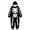 Black, variant on Krdevn Skeleton Hooded Zip Up Onesie Halloween Costume Plush Full Body Jumpsuit Trick Or Treat Cosplay Outfit Casual Sleep Loungewear Pajamas Black,13-14 Years