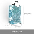 thumbnail image 3 of YFYANG 50L Foldable Laundry Hamper, Waterproof Oxford Fabric Abstract Leaf Texture Laundry Bag Laundry Baskets, 3 of 6