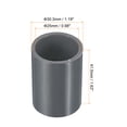 thumbnail image 2 of Unique Bargains UPVC Pipe Fitting 0.98 Inch Socket, 10 Pack Straight Coupling, Grey, 2 of 5