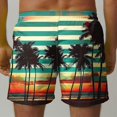 thumbnail image 4 of Xysaqa Men's Swim Trunks Big & Tall Tropical Print Hawaiian Beach Shorts Swimsuits Mens Boardshort Bathing Suit Elastic Waist Drawstring Swim Shorts with Pockets 3X 4X 5X Summer Savings, 4 of 6