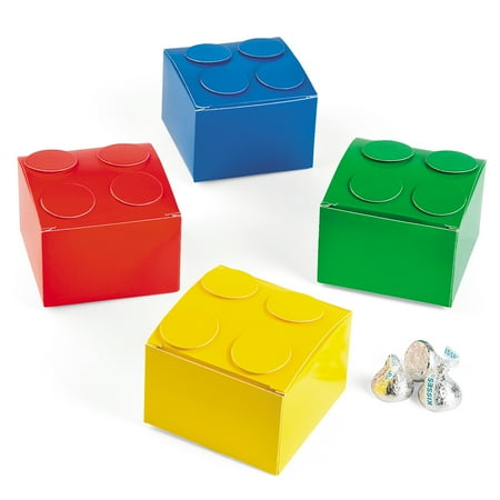 Color Brick Party Favor Boxes (12 Count)