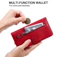 thumbnail image 3 of Estuche de Cuero PU con Cierre para Motorola Edge 20 Lite , Funda Protectora con Billetera y Correa, 3 of 6