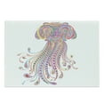 thumbnail image 1 of Jellyfish Cutting Board, Doodle Style Colorful Single Organism with Various Ornaments Abstract Details, Decorative Tempered Glass Cutting and Serving Board, in 3 Sizes, by Ambesonne, 1 of 2