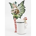 thumbnail image 2 of Amy Brown Chocolate Cookie and Candy Cane Tea Cup Christmas Fairy Collector Figurine, 2 of 3