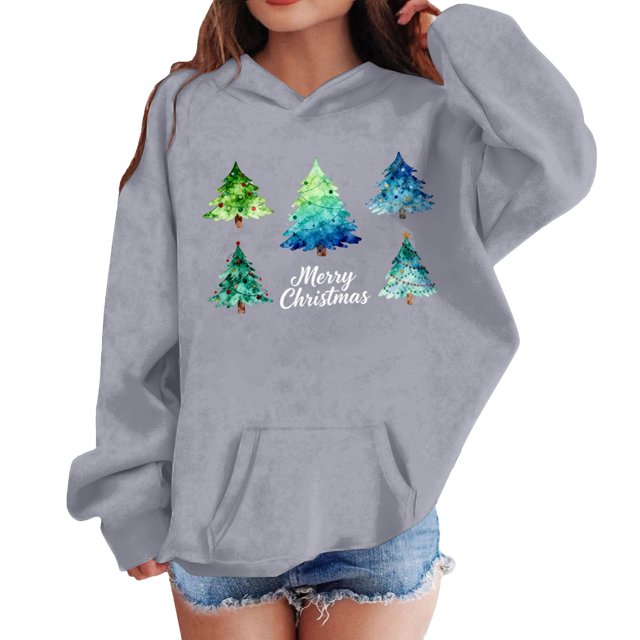 Sudadera con capucha para niñas y niños, sudadera de manga larga con cuello redondo y estampado de moda, jersey con bolsillo, sudadera de poliéster para niñas
