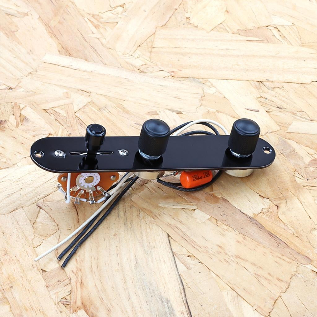 CEORPER Control Plate, 3 Way Switch Loaded Metal Prewired Guitar Control Plate for Guitar Replacement Parts Control Plate Sets