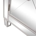 thumbnail image 6 of Hefilesy FCH 28in With Mirror Surface Two Drawers Two Doors Bedside Table Silver, 6 of 6