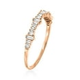 thumbnail image 3 of Ross-Simons 0.20 ct. t.w. Baguette Diamond Ring in 14kt Rose Gold, Women's, Adult, 3 of 5