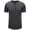 Gray, variant on Men's Slim Henley Shirts Slim Fitting Short Sleeve Top with a Solid Color for a Modern and Streamlined White