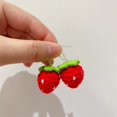 thumbnail image 6 of FENOHREFE Stylish Strawberry Ear Ornaments Woven Earrings Comfortable Ear Jewelry Drop Earrings for Everyday Parties Dates, 6 of 7