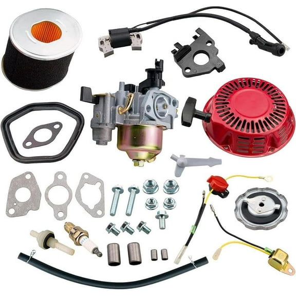 Tune Up Kit Compatible with Honda Models GX240 GX270 Includes Recoil Starter Carburetor Ignition Coil Air Filter and more