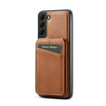 thumbnail image 6 of Mantto Compatible with Samsung Galaxy S23 Plus Wallet Case 2 in 1 Detachable Back Cards Slot PU Leather Magnetic magsafe case-Off [Compatible With MagSafe] Luxury Vegan Leather Slim Thin Cover, Brown, 6 of 10