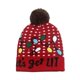 thumbnail image 5 of RV Gorro tejido navideño de 1 pieza, gorro de árbol de Navidad con alce y muñeco de nieve (estilo aleatorio) Rojo Verde, 5 of 5